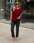 Grace and Lace Shirred Smocked Top - Perfect Red