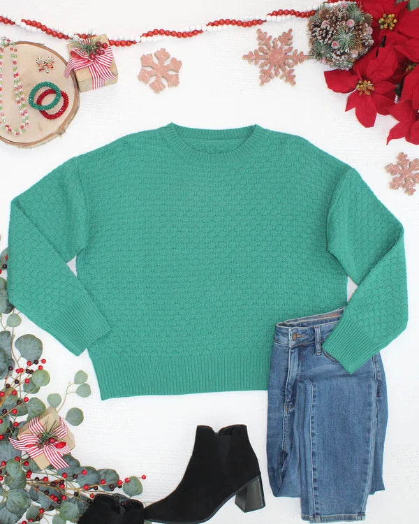 ***PRE-ORDER*** Gianna Pullover Sweater - Green