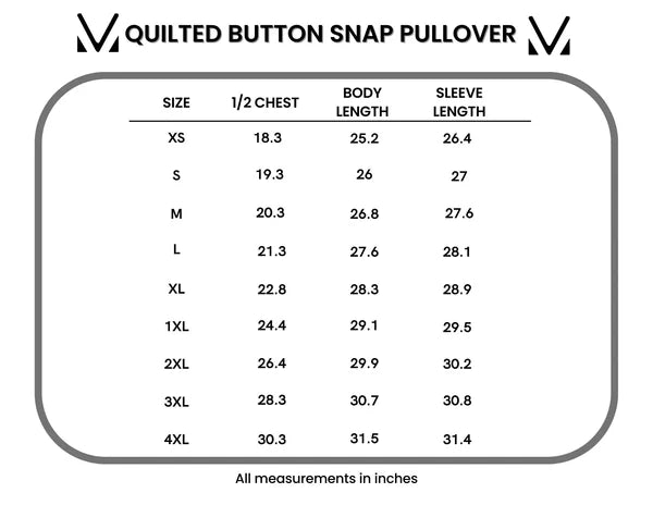 Michelle Mae Geometric Button Snap Pullover - Black