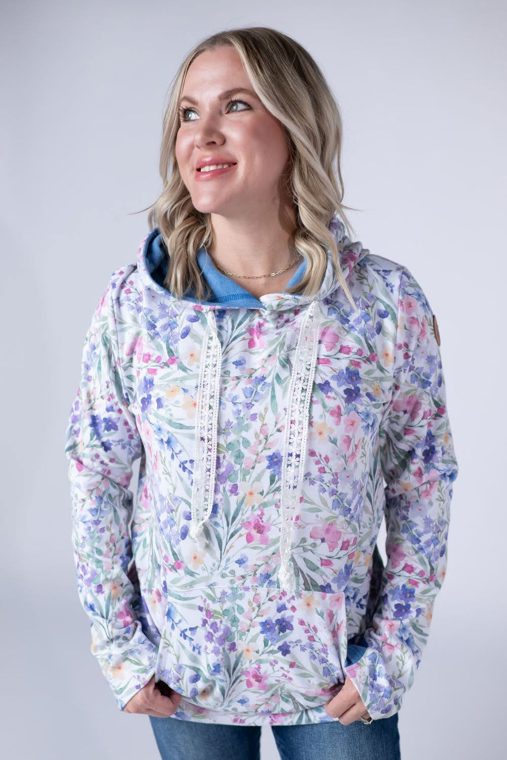 Michelle Mae Hailey Pullover Hoodie - Cottage Floral