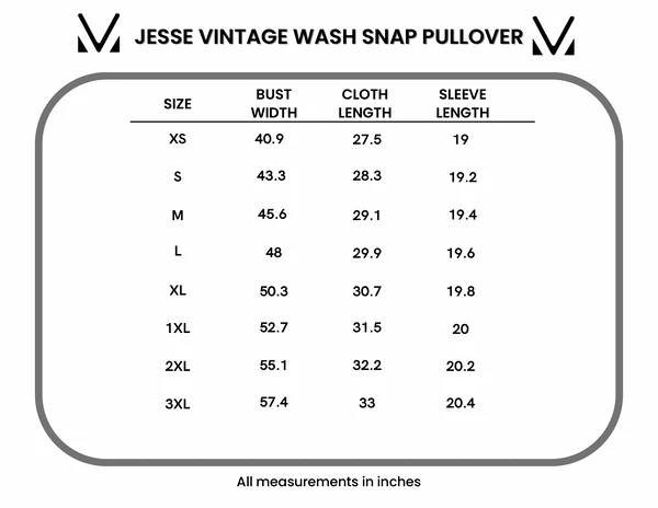 Michelle Mae "Jesse" Vintage Wash Snap Pullover - Tan