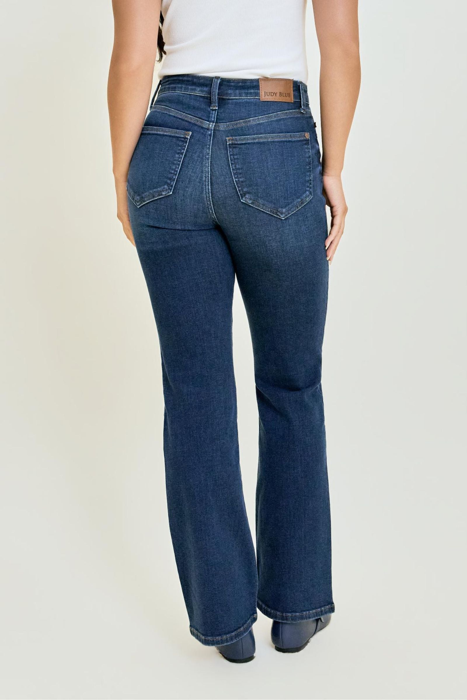 Judy Blue “Alex” Boyfriend Bootcut - 32” - Dark Indigo
