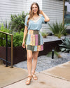 Grace and Lace Summer Tiered Skort - Patchwork