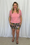 Shirley Lounge Shorts - Navy Ditsy