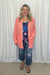 ***PRE-ORDER*** Michelle Mae Luxe Crew Tank - Navy Floral Bliss