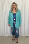 ***PRE-ORDER*** Michelle Mae Luxe Crew Tank - Navy Floral Bliss