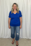 Michelle Mae &quot;Chloe&quot; Cozy Tee - Royal Blue