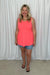 Michelle Mae "Renee" Ruffle Tank Top - Neon Pink