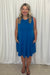 Maddy Tank Dress with Pockets - Blue