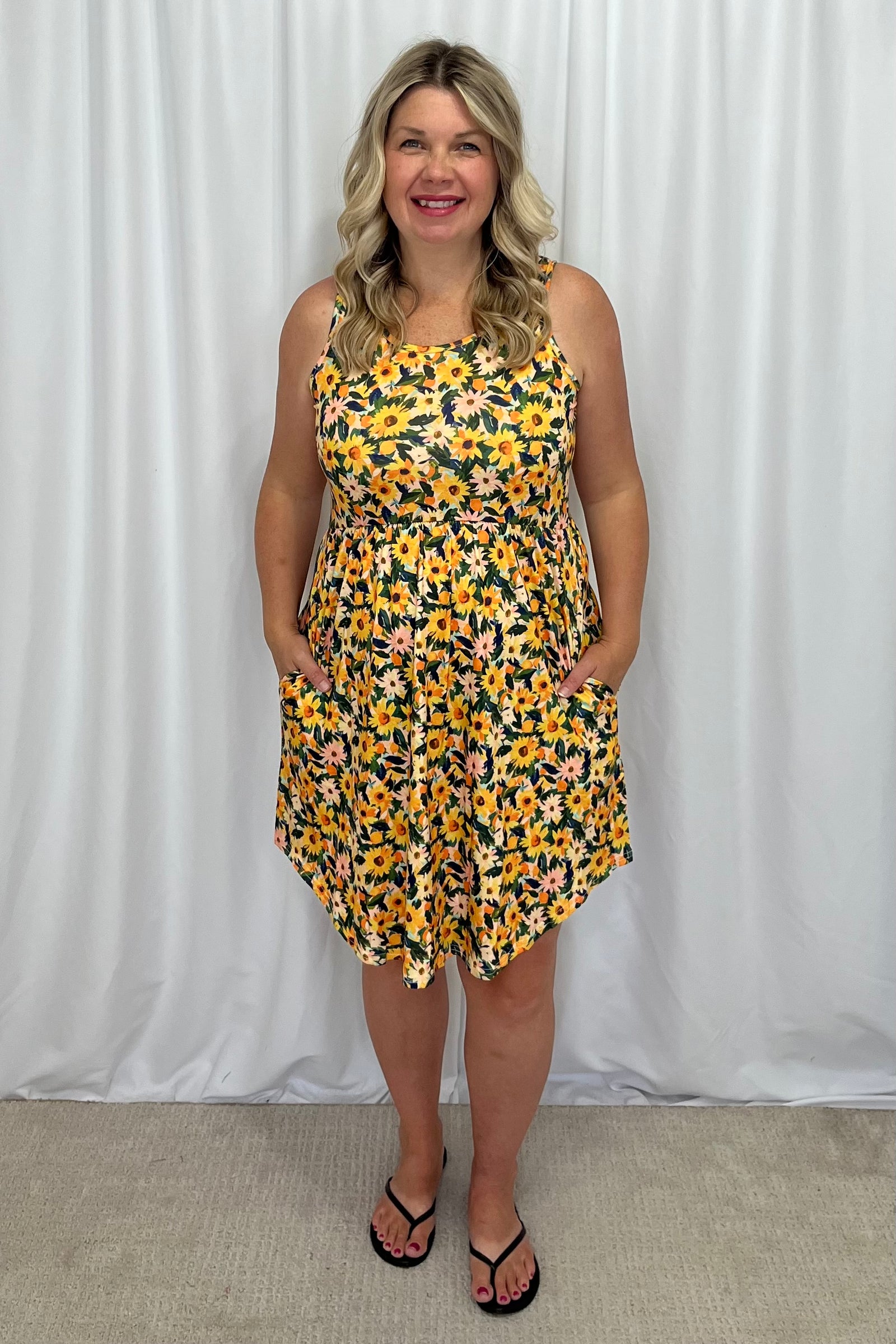 Shirley Tank Dress - Sunflower