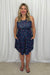 Shirley Tank Dress - Navy Dots