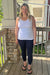 C'est Moi "Bamboo 3/4 High Waisted Legging" - Navy