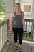 C'est Moi "Bamboo Reversible Tank" - Olive