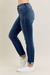 Judy Blue &quot;Spencer&quot; Mid Rise Non-Distressed Slim Fit Denim - Dark Wash