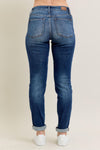 Judy Blue &quot;Spencer&quot; Mid Rise Non-Distressed Slim Fit Denim - Dark Wash