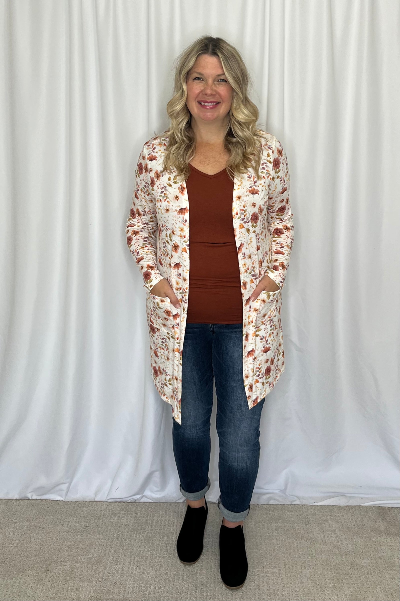 Michelle Mae Chloe Cozy Tee - Rust