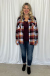 Northern Plaid Button Up Top