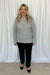 Heathered Waffle Knit Sweater - Heathered Grey
