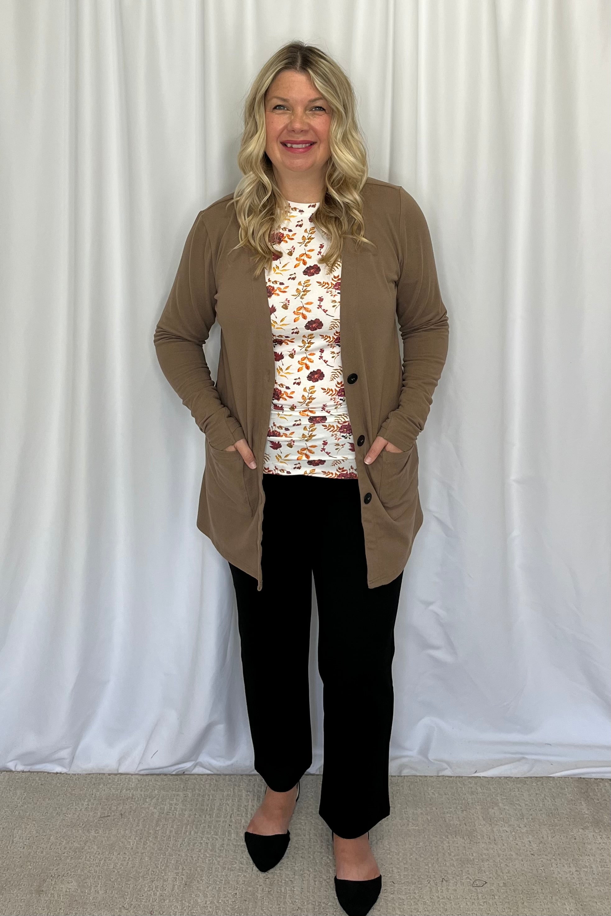Michelle Mae "Cori" Cardigan - Cocoa