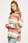 Chrissy Striped Hoodie