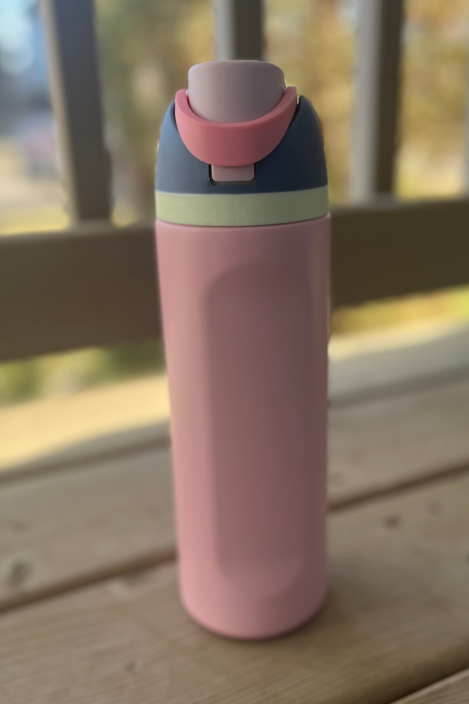 24oz Snap Lid Insulated Stainless Steel Bottle - Pink