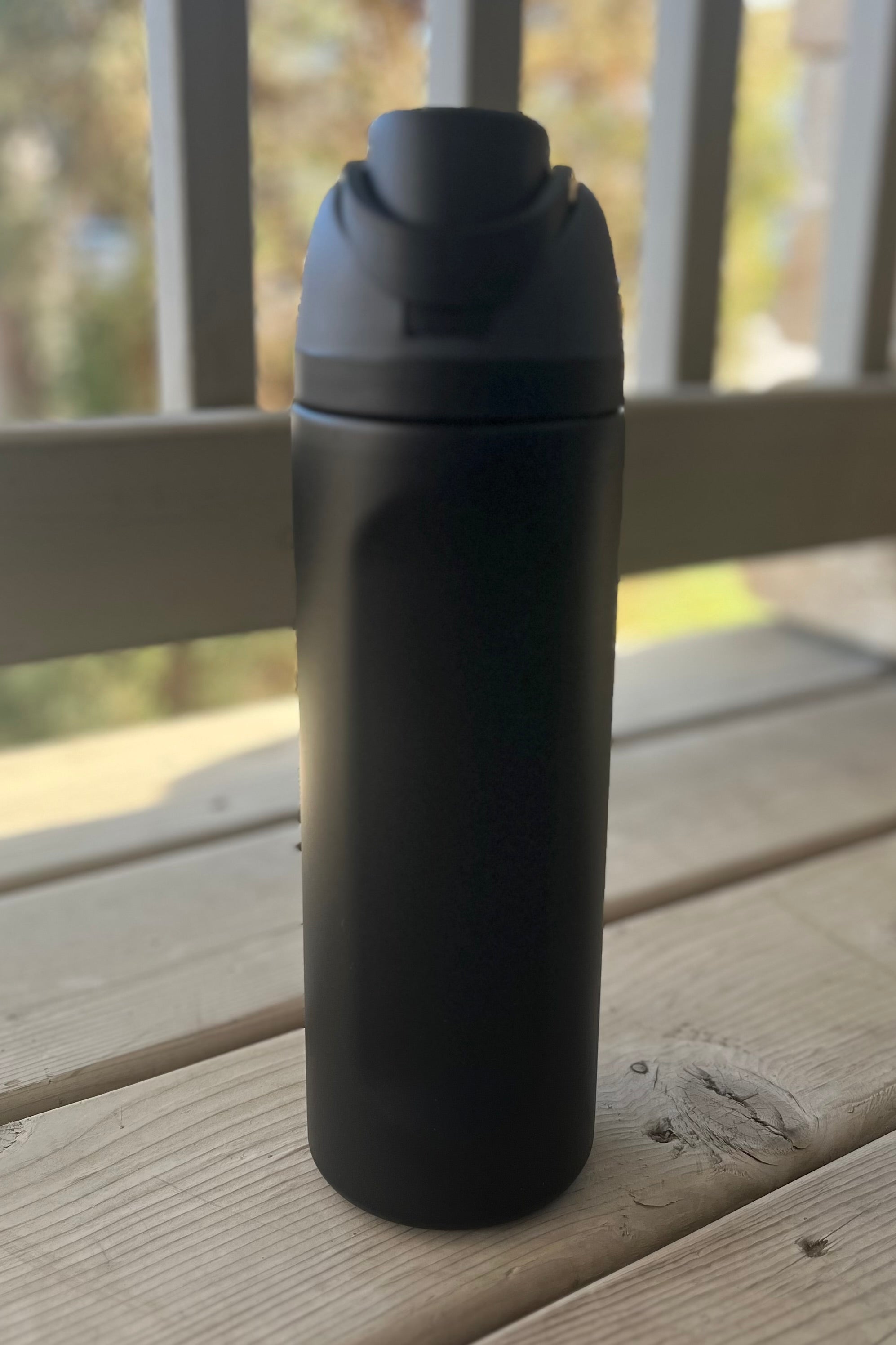 24oz Snap Lid Insulated Stainless Steel Bottle - Black
