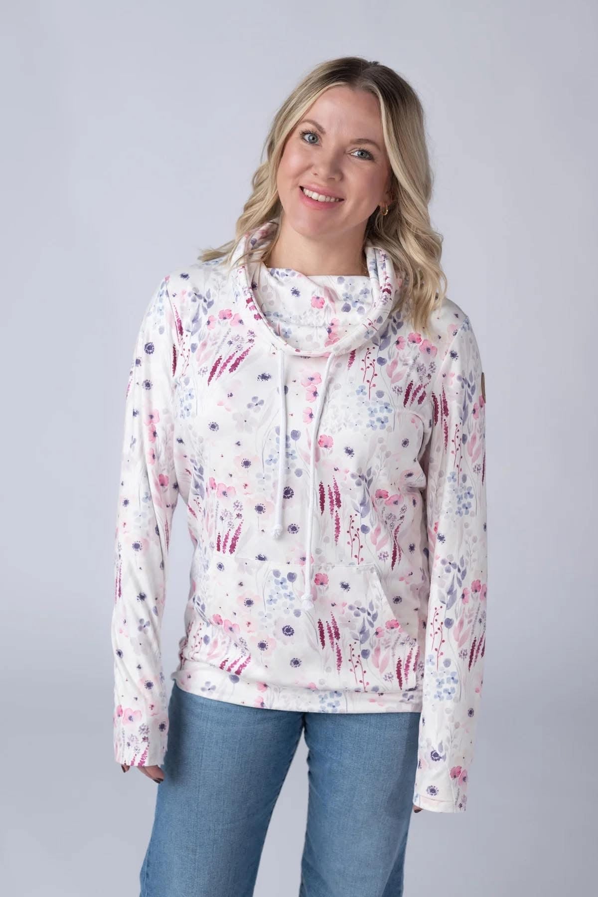 Michelle Mae Soft Funnel Neck - Wildflower Garden