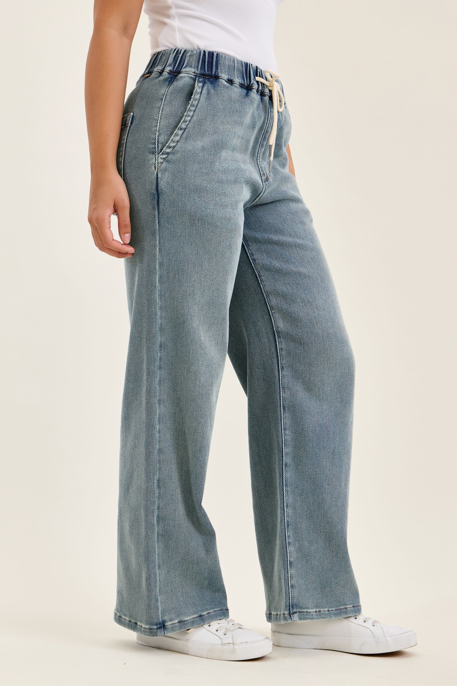 Judy Blue WILHELMINA High Rise Denim - Mid Aged Stone Blue (Knit Indigo)