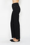 Judy Blue &quot;Colson&quot; High Rise Tummy Control Classic Straight Denim - Jet Black