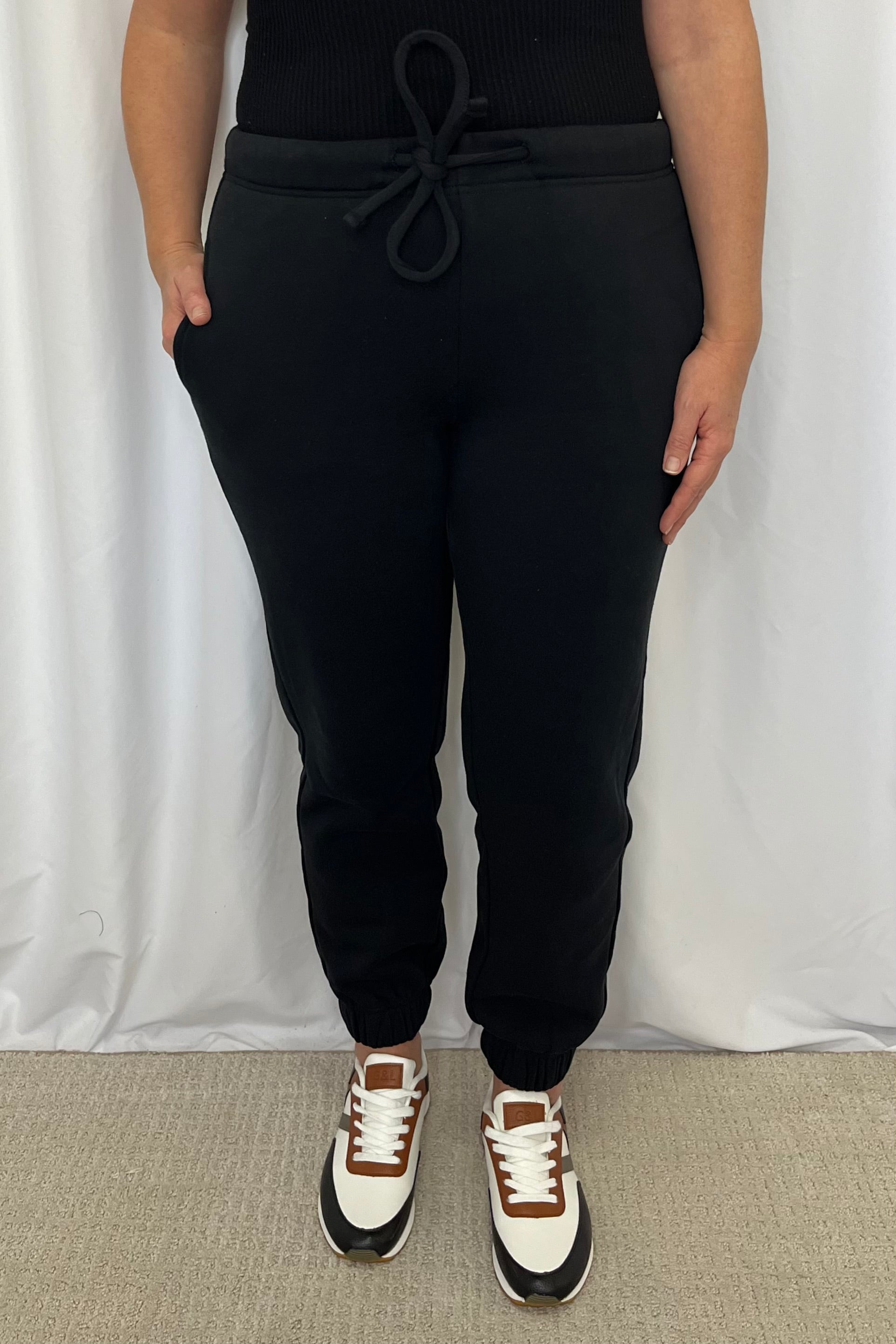 Malinda Cozy Joggers - Black