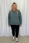 Malinda Cozy Sweatshirt - Smoky Teal