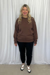 Malinda Cozy Sweatshirt - Brown