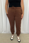 Malinda Cozy Joggers - Brown