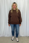 Malinda Cozy Sweatshirt - Brown