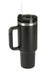 40oz Tumbler with Handle and Straw - Black