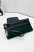 Vegan Leather Wristlet Clutch - Green