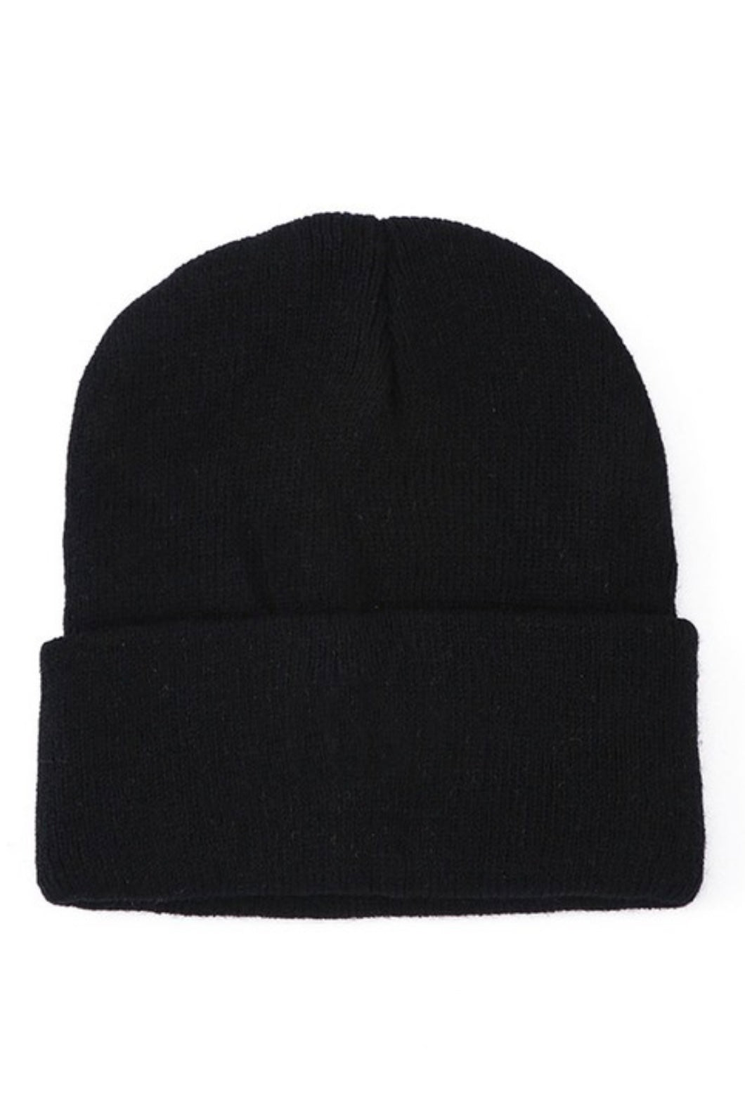 Solid Knit Toque - Black