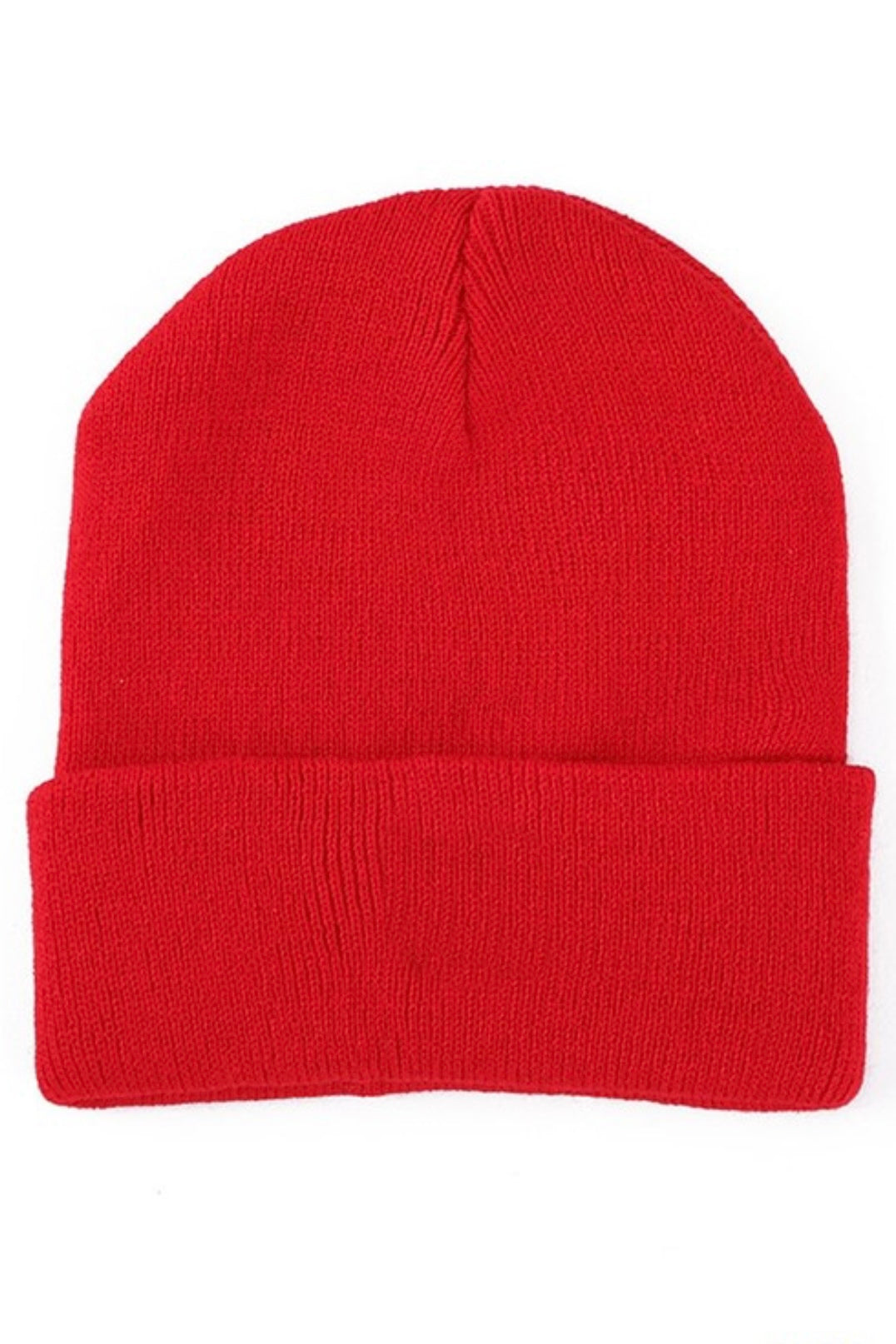 Solid Knit Toque - Red