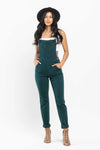 Judy Blue &quot;Darby&quot; Boyfriend, Double Cuff Overalls - Teal