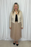 Ruby Button Cardigan - Sand