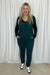 Judy Blue "Darby" Boyfriend, Double Cuff Overalls - Teal