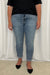 Judy Blue "Marley" Mid Rise Non Distressed Boyfriend Jeans - Light Wash