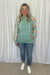 Tara Spring Hoodie - Mint Floral