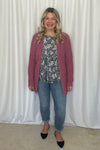 Lily Cardigan with Thumbholes and Pockets - Pink