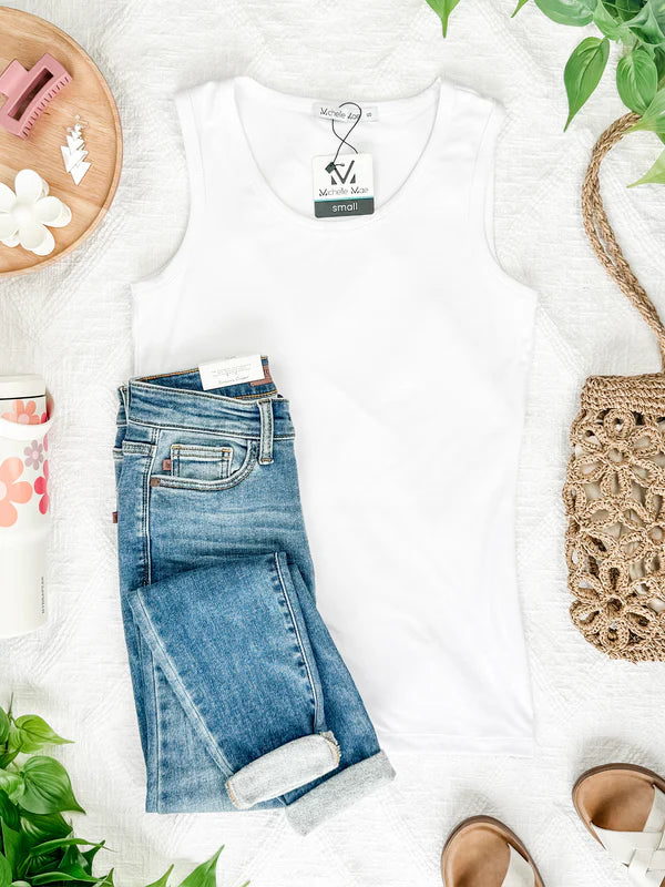 Michelle Mae Ava Tank - White
