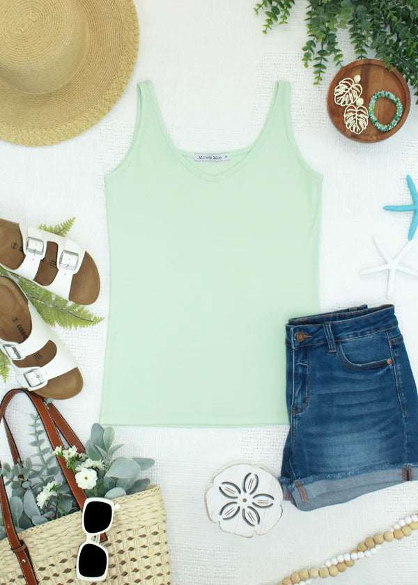 ***PRE-ORDER*** Michelle Mae Kennedy Tank - Lime