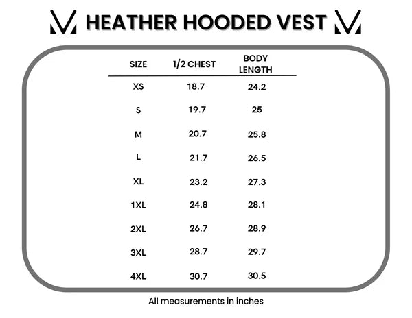 Michelle Mae &quot;Heather&quot; Hooded Vest - Black