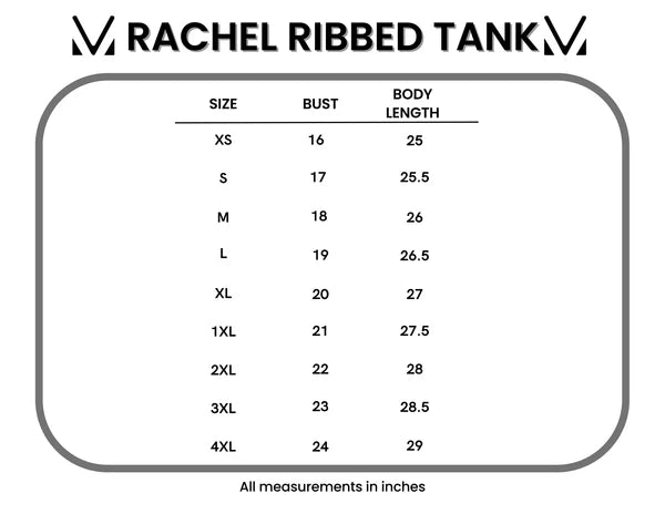 Michelle Mae "Rachel" Ribbed Tank - White