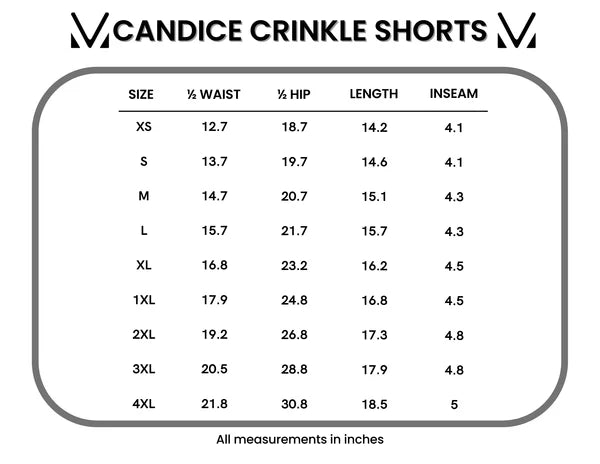 ***PRE-ORDER*** Michelle Mae Candice Crinkle Shorts - Charcoal
