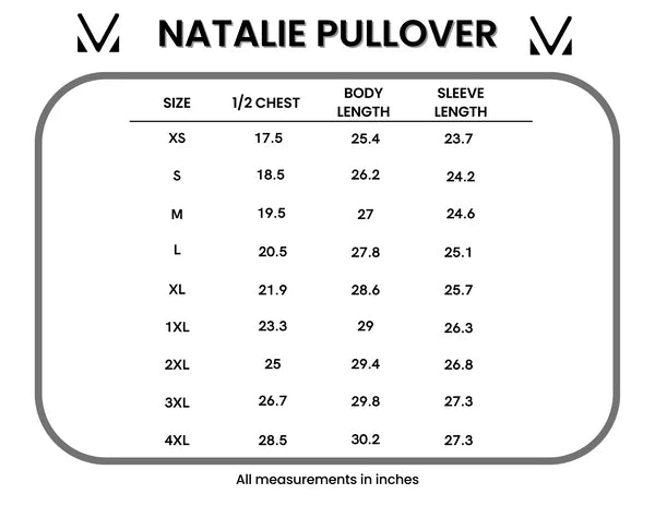 Michelle Mae Natalie Pullover - Cottage Floral & Light Blue